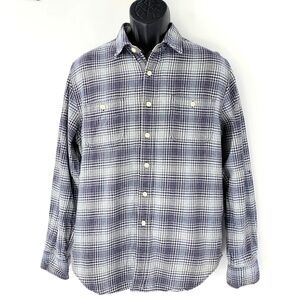 Grayers Men Shirt Button Down Casual Plaid Long Sleeve Cotton Shirt Sz M